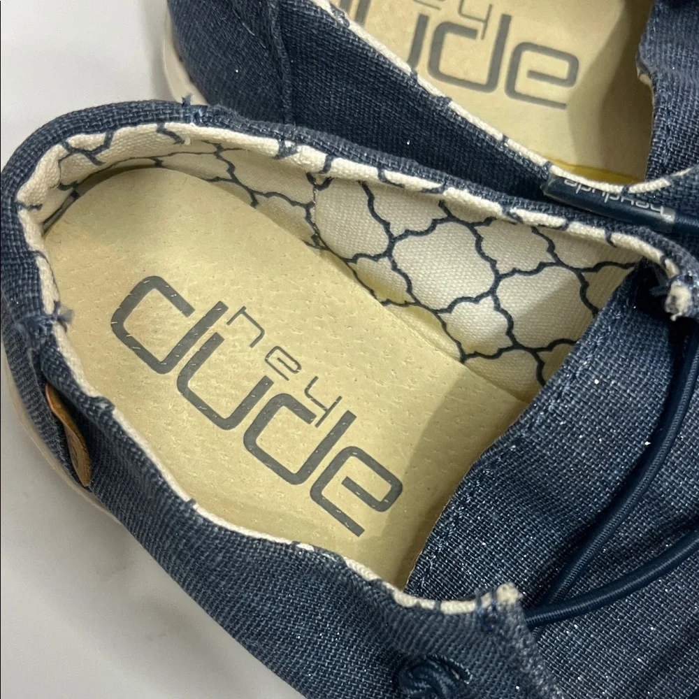 NWT Hey Dude Navy Blue Casual Slip-Ons size k13 - Picture 2 of 8